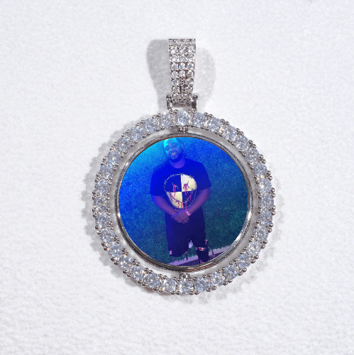 3D Spinning 2-Faced Custom Picture Pendant
