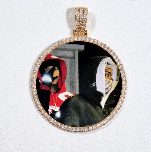 MEDIUM 3D CIRCLE CUSTOM PICTURE PENDANT
