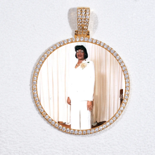MEDIUM 3D CIRCLE CUSTOM PICTURE PENDANT