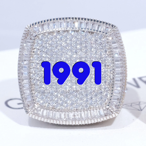 CUSTOM LETTER 3D ICED RING