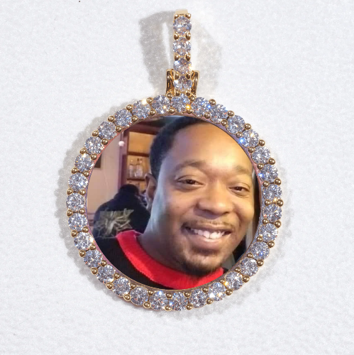 3D CIRCLE CUSTOM PICTURE PENDANT SMALL SIZE