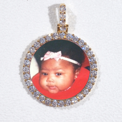 3D CIRCLE CUSTOM PICTURE PENDANT SMALL SIZE