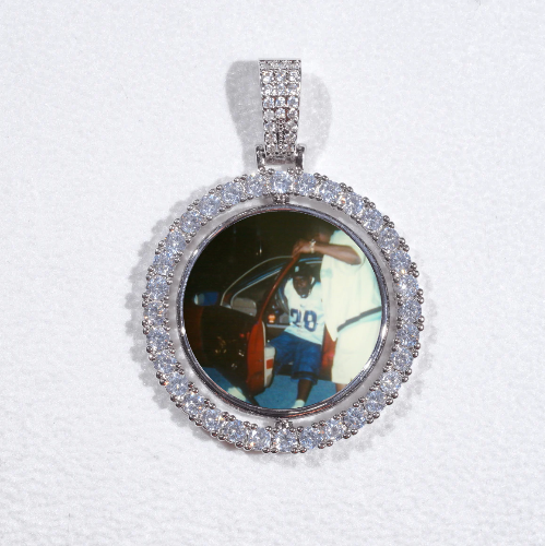 3D Spinning 2-Faced Custom Picture Pendant