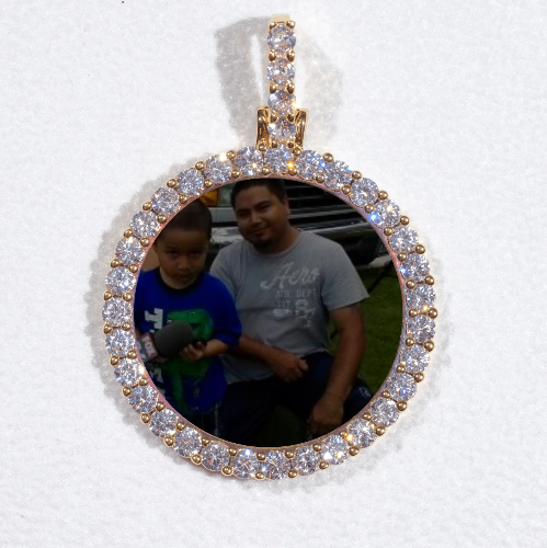 3D CIRCLE CUSTOM PICTURE PENDANT SMALL SIZE
