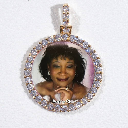 3D CIRCLE CUSTOM PICTURE PENDANT SMALL SIZE