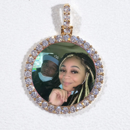 3D CIRCLE CUSTOM PICTURE PENDANT SMALL SIZE