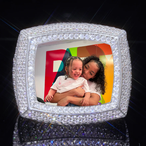3D CUSTOM PICTURE ICED RING