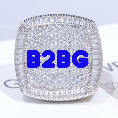 CUSTOM LETTER 3D ICED RING
