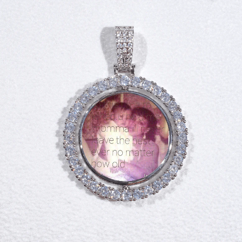 3D Spinning 2-Faced Custom Picture Pendant