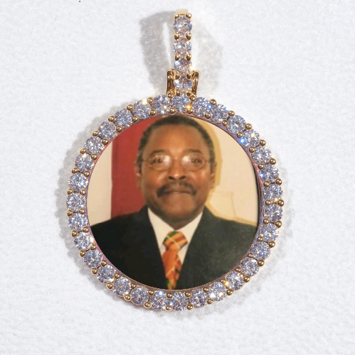 3D CIRCLE CUSTOM PICTURE PENDANT SMALL SIZE