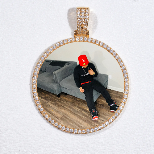 MEDIUM 3D CIRCLE CUSTOM PICTURE PENDANT