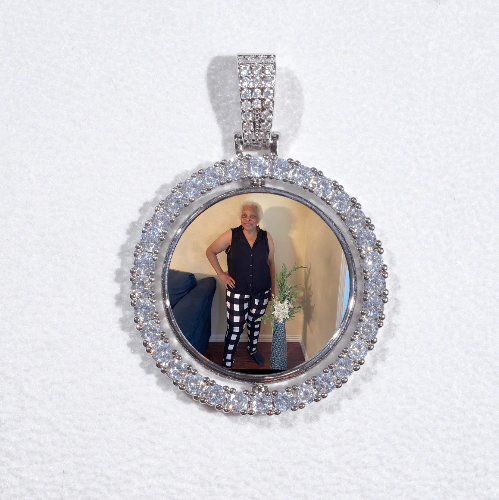 3D Spinning 2-Faced Custom Picture Pendant