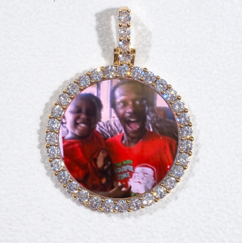 3D CIRCLE CUSTOM PICTURE PENDANT SMALL SIZE