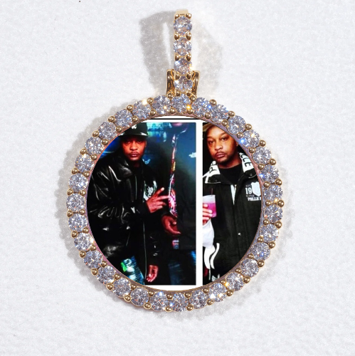 3D CIRCLE CUSTOM PICTURE PENDANT SMALL SIZE
