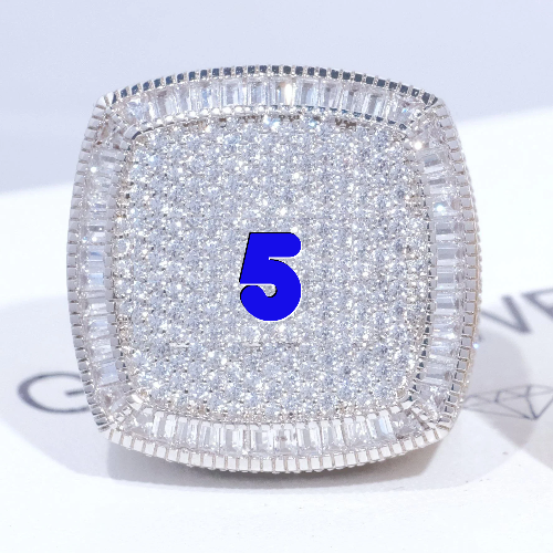 CUSTOM LETTER 3D ICED RING