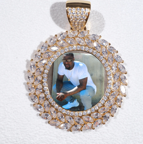 Large 3D Wheat Ear Custom Picture Pendant