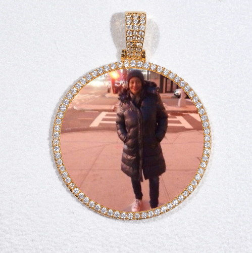 MEDIUM 3D CIRCLE CUSTOM PICTURE PENDANT