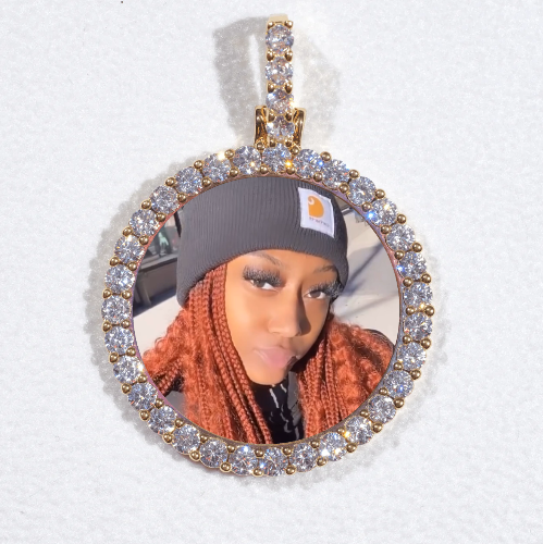 3D CIRCLE CUSTOM PICTURE PENDANT SMALL SIZE