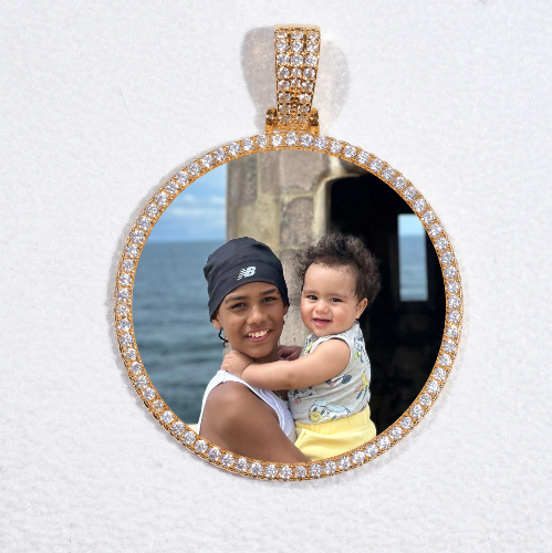 MEDIUM 3D CIRCLE CUSTOM PICTURE PENDANT