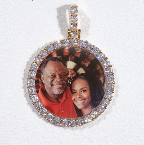 3D CIRCLE CUSTOM PICTURE PENDANT SMALL SIZE