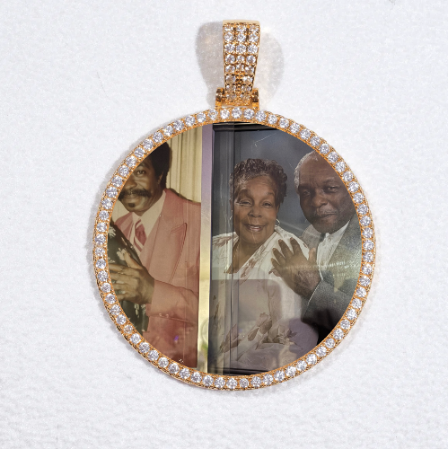 MEDIUM 3D CIRCLE CUSTOM PICTURE PENDANT
