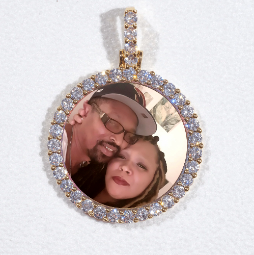 3D CIRCLE CUSTOM PICTURE PENDANT SMALL SIZE