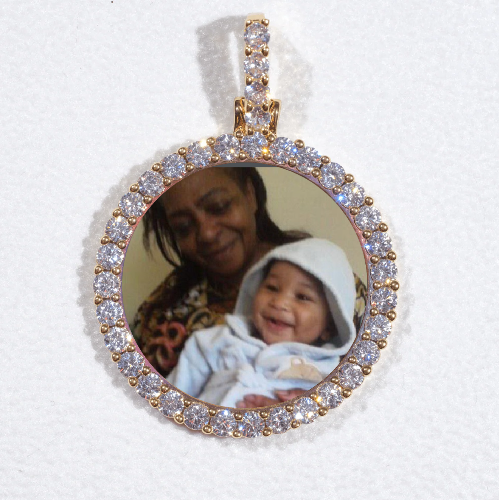 3D CIRCLE CUSTOM PICTURE PENDANT SMALL SIZE