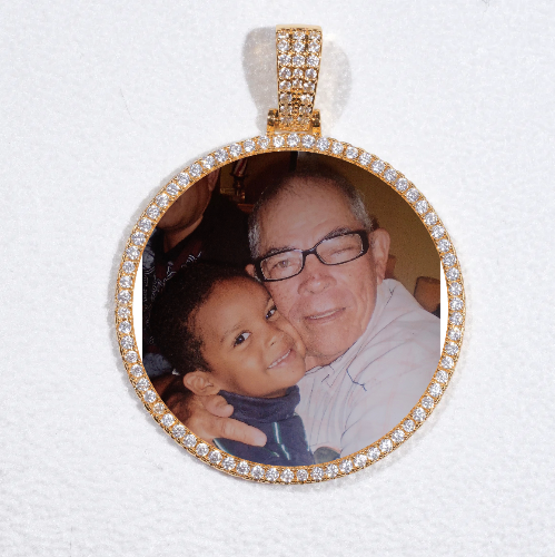 MEDIUM 3D CIRCLE CUSTOM PICTURE PENDANT