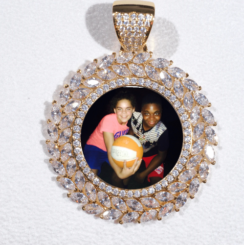 Large 3D Wheat Ear Custom Picture Pendant