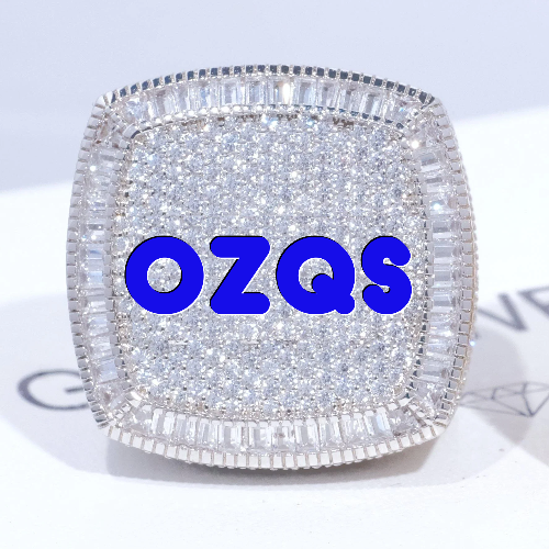 CUSTOM LETTER 3D ICED RING