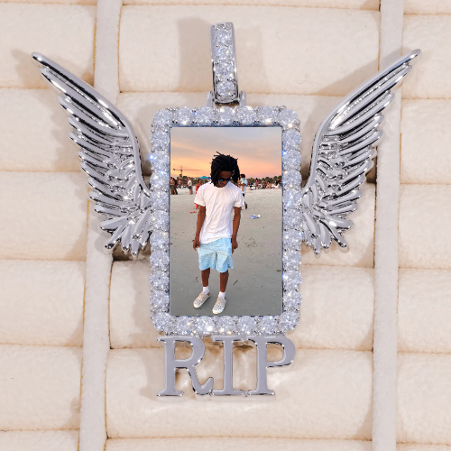 RIP WING 3D CUSTOM PICTURE PENDANT