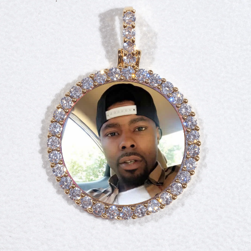 3D CIRCLE CUSTOM PICTURE PENDANT SMALL SIZE