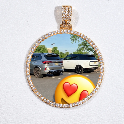 MEDIUM 3D CIRCLE CUSTOM PICTURE PENDANT