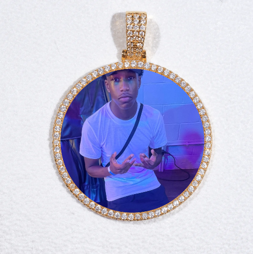 MEDIUM 3D CIRCLE CUSTOM PICTURE PENDANT