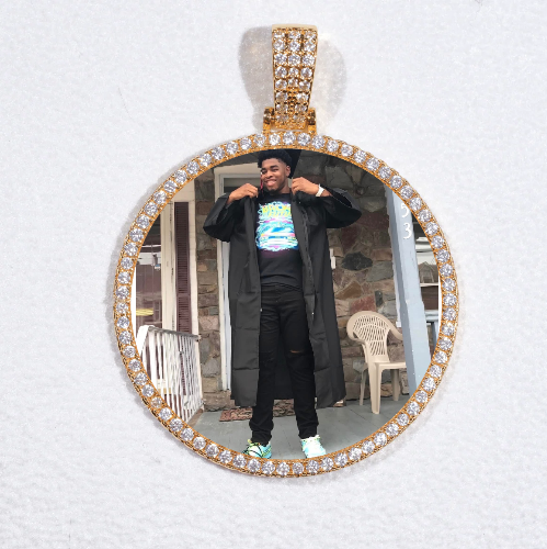 MEDIUM 3D CIRCLE CUSTOM PICTURE PENDANT