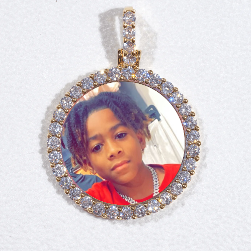 3D CIRCLE CUSTOM PICTURE PENDANT SMALL SIZE