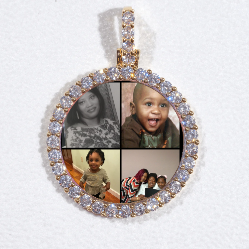 3D CIRCLE CUSTOM PICTURE PENDANT SMALL SIZE