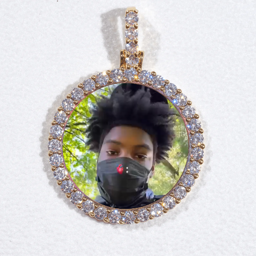 3D CIRCLE CUSTOM PICTURE PENDANT SMALL SIZE