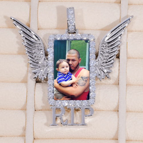 RIP WING 3D CUSTOM PICTURE PENDANT