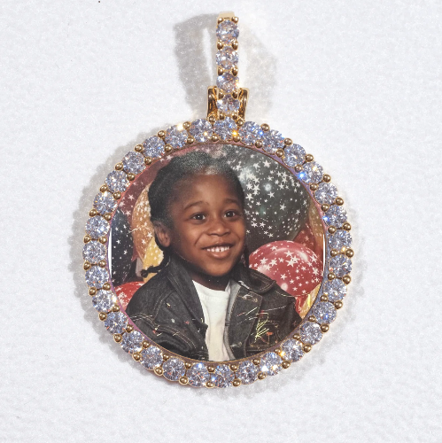 3D CIRCLE CUSTOM PICTURE PENDANT SMALL SIZE