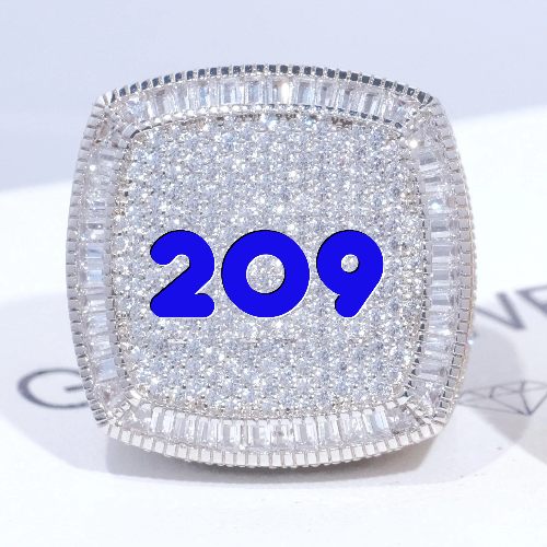 CUSTOM LETTER 3D ICED RING