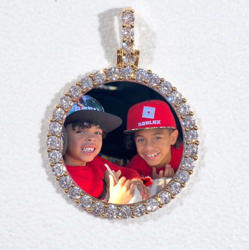 3D CIRCLE CUSTOM PICTURE PENDANT SMALL SIZE