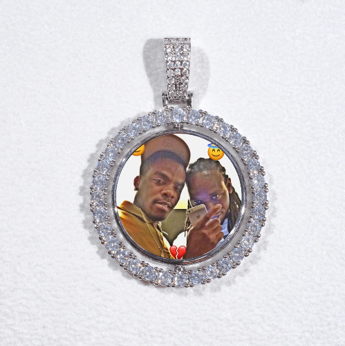 3D Spinning 2-Faced Custom Picture Pendant