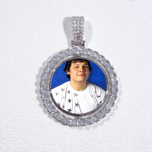 3D Spinning 2-Faced Custom Picture Pendant