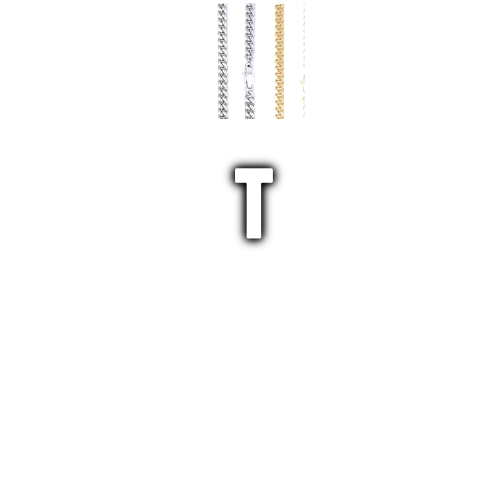 Custom Letters Baguette Two Layer Necklace