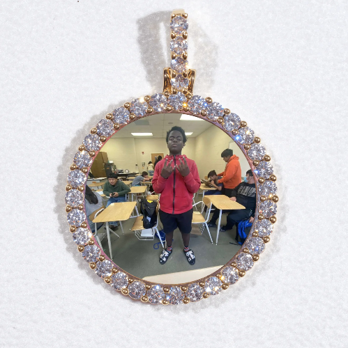 3D CIRCLE CUSTOM PICTURE PENDANT SMALL SIZE