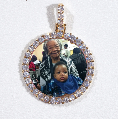 3D CIRCLE CUSTOM PICTURE PENDANT SMALL SIZE