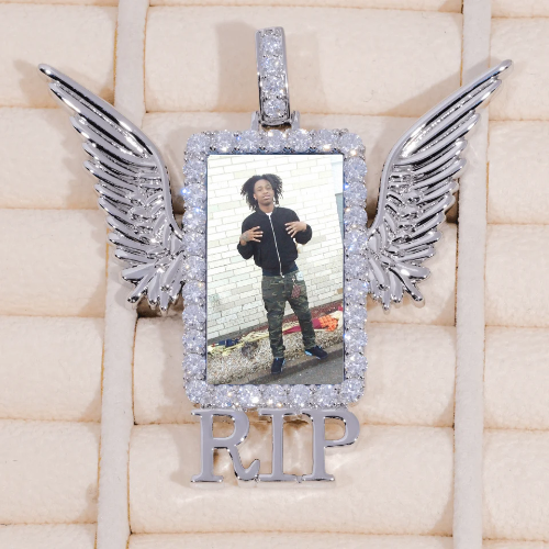 RIP WING 3D CUSTOM PICTURE PENDANT