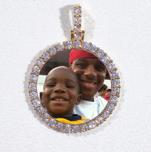 3D CIRCLE CUSTOM PICTURE PENDANT SMALL SIZE