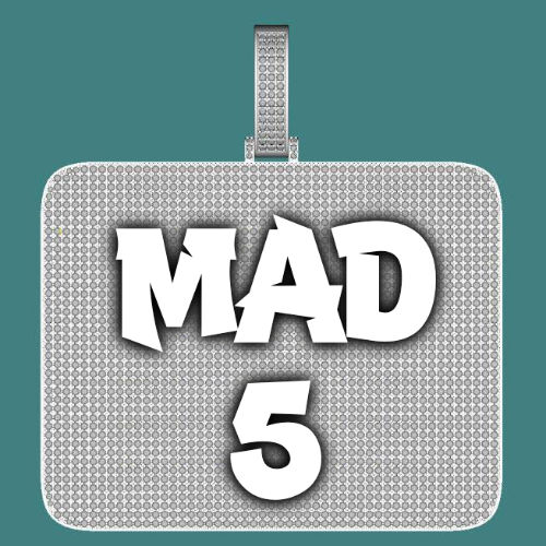 CUSTOM LETTER NECKLACE 3D BIG SQUARE